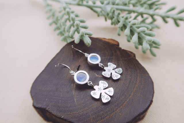 Snow Angels Under The Moon Earring